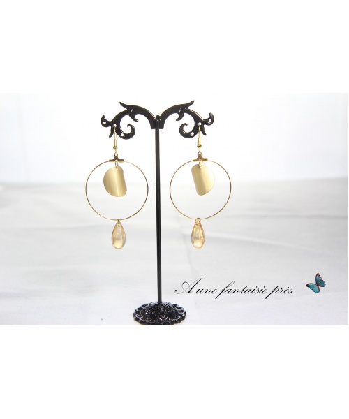 1248_-_boucle_doreille_dor_crole_pendentif_ovale__goutte_deau_orange_15_euros